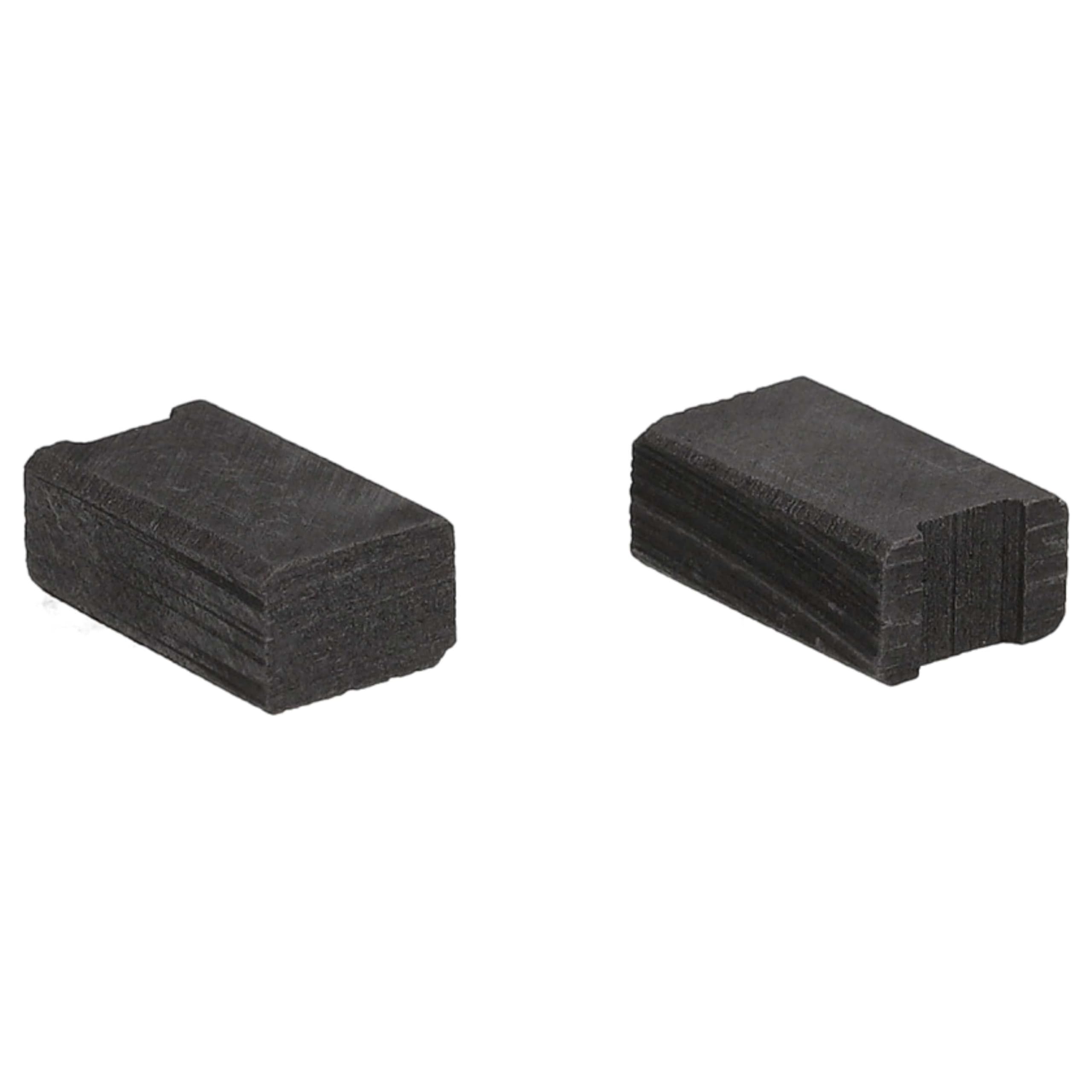 vhbw 2 x szczotka węglowa, węgiel do szlifowania, 4 x 6 x 10 + 4 x 6 x 9,15 mm, kompatybilna z ekspresem do kawy Siemens EQ, EQ5, EQ6, EQ7, EQ8