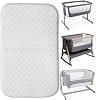 Next 2 Me Bedside crib Mattress - Super Soft & Extra Thick - Washable Cover Repacement Mattress for Chicco & Tutti Bambini Next2Me Bedside Crib - Size 83 x 50 x 7.5 cm - Made in UK