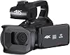 Video Camera Camcorder 64MP Digital Video Camera For Photography Full 4K 60FPS Vlog Camcorder Live Stream Webcam Auto Focus Video Recorder(128G SD Card,Standard)