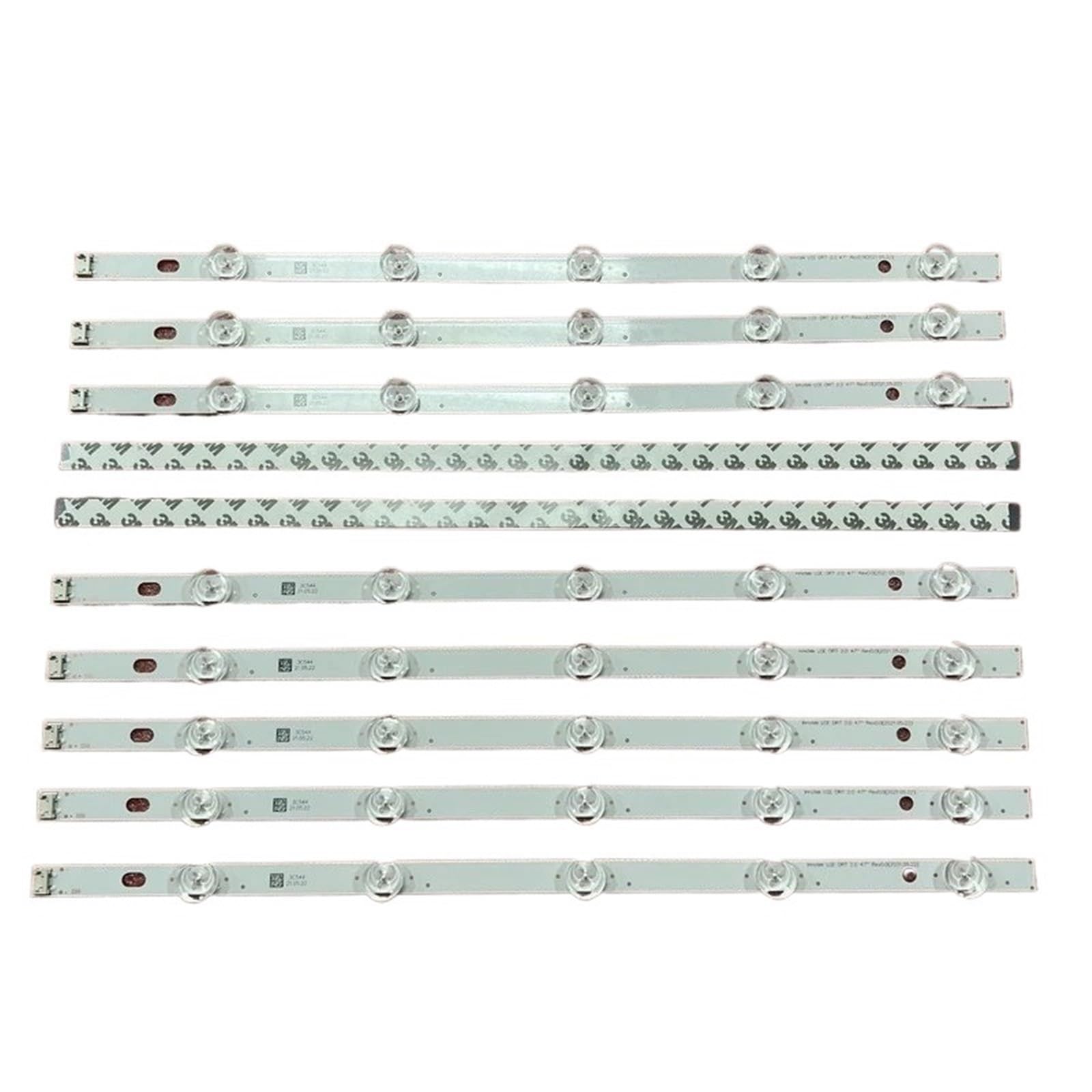 Kit 10 Pezzi 5LED (3V) Barra di retroilluminazione a LED Compatibile for TV 47LN5460 POLA2.0 47 Pollici TVE DRT 2.0 47 DRT2.0 (Color : 50pcs for 5 TV)
