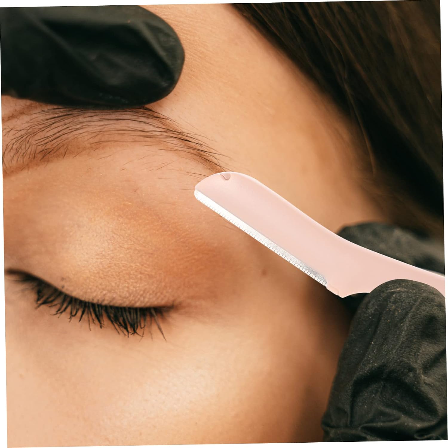 4pcs Rabbit Eyebrow Trimmer Set for Women, Plastic Facial Hair Razor
