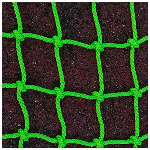 Filet d'escalade,filet de corde en nylon d'escalier enfant adulte corde escalade filets de protection de sécurité cargaison fixe corde échelle remorque pont lourd filet Capacité portante 1763 lb vert