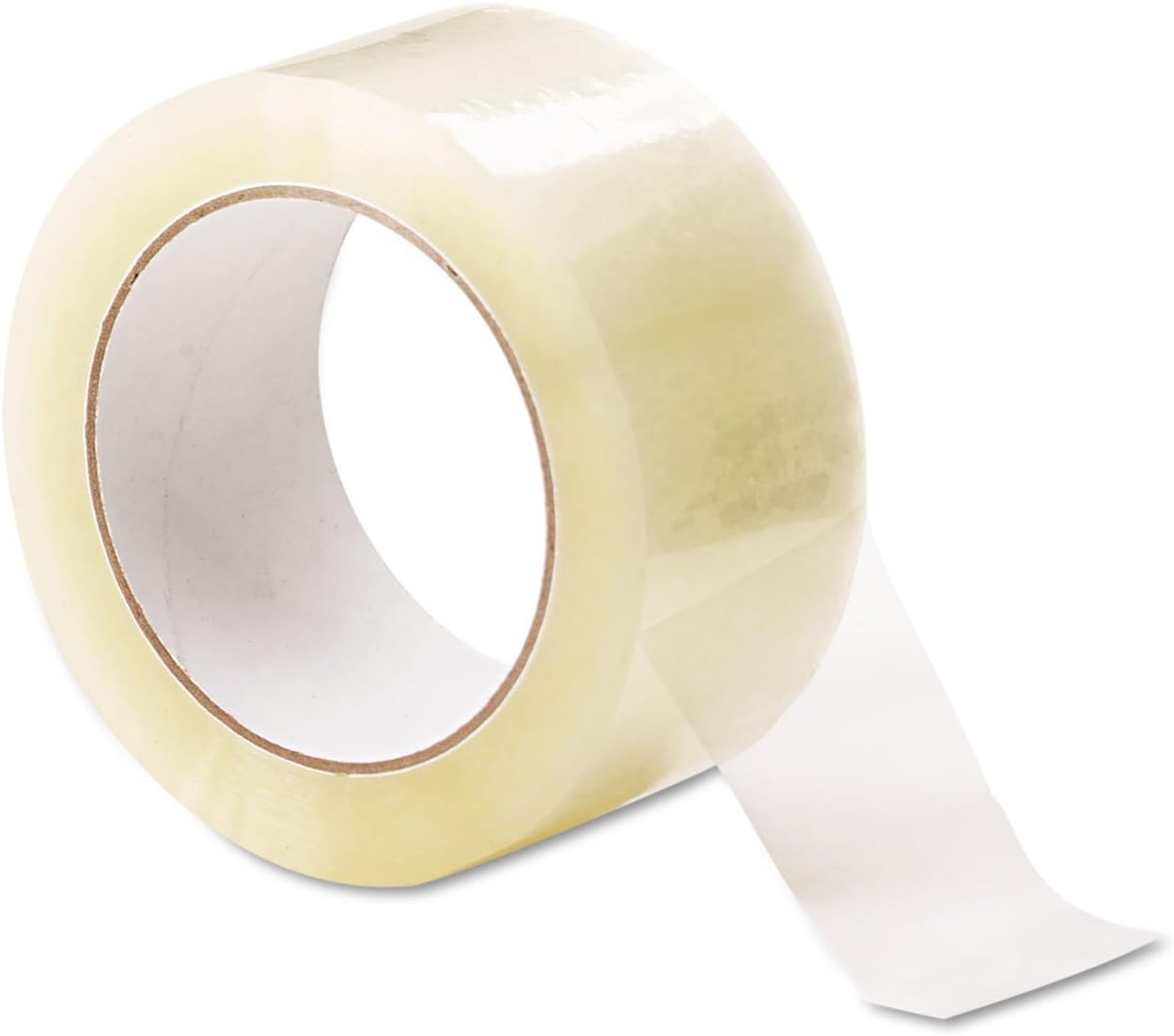 Universal 66100 General-Purpose Acrylic Box Sealing Tape, 48mm x 100m, 3-Inch Core, Clear, 12/Pack