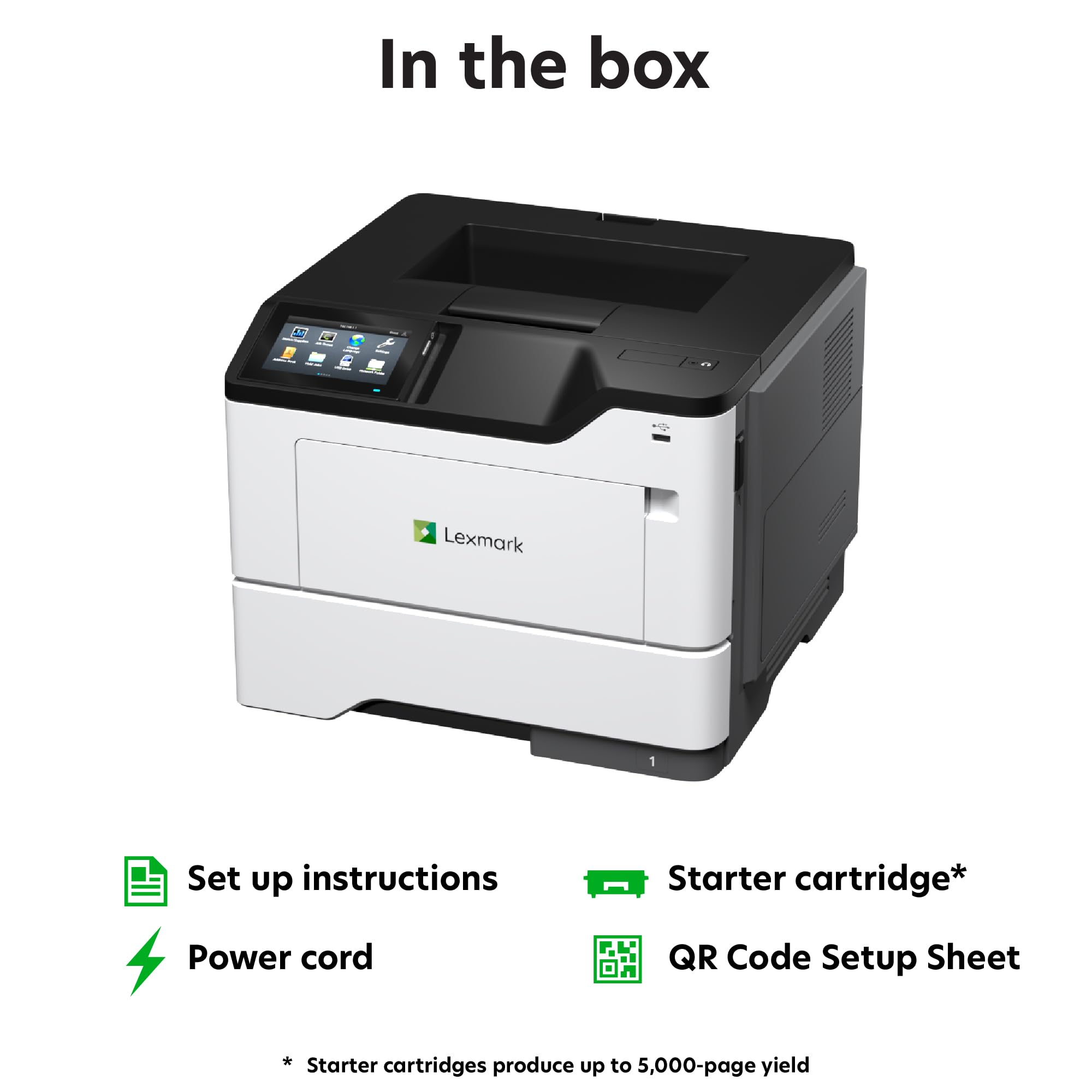 Amazon.com: Lexmark MS632dwe Monochrome Laser, Integrated Duplex