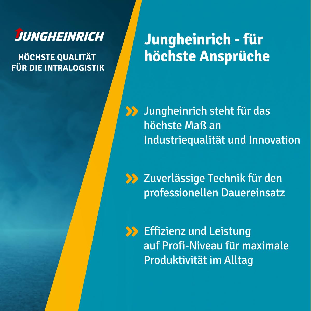Jungheinrich Elektro-Hubwagen AME | 1.500 kg Tragkraft | 1.150 mm Gabellänge | wartungsfreie Lithium-Ionen-Batterie inkl. Ladegerät | Kurze Ladezeit | hoher Bedienkomfort | Hubwagen elektrisch