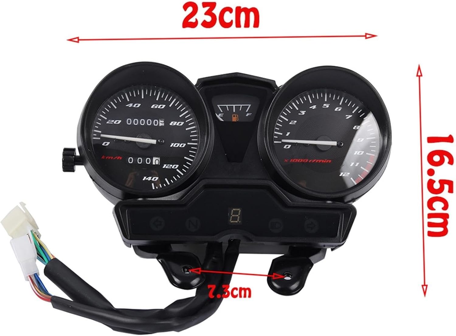 Odometer Speedometer Digital Dashboard Odometer Motorbike Parts With Gear Display Meter