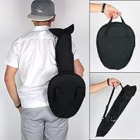 Vista 6 de EX Juego de tambor electrónico de práctica, almohadilla de práctica digital 2 en 1 con metrónomo LCD, soporte, bolsa y baquetas, juego