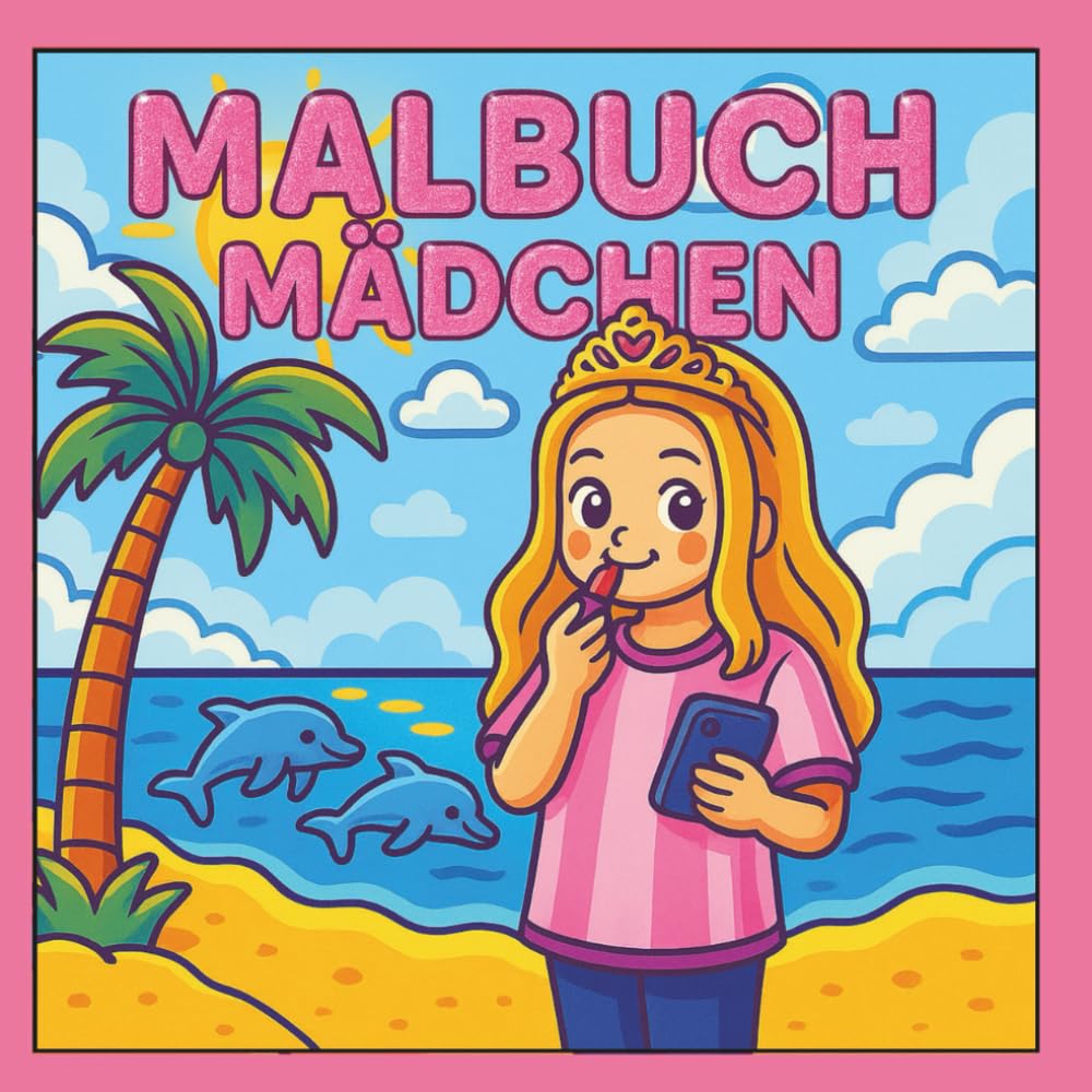 Malbuch Mädchen: 100 tolle Bilder für Mädchen zum Ausmalen