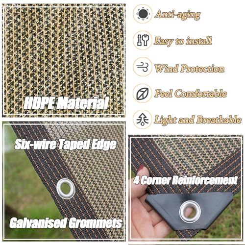 Bâche en maille d'ombrage haute densité avec œillets renforcés - 5
