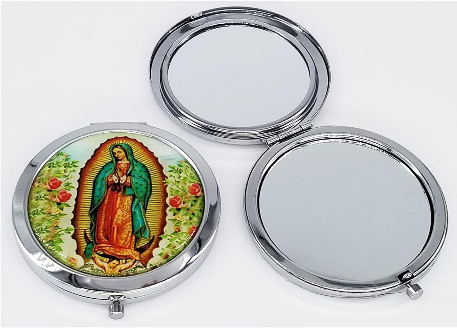 RBN Our Lady of Guadalupe Compact Mirror - Baptism / Christening / First Communion Favor - Recuerdo de Bautizo - 12PCS