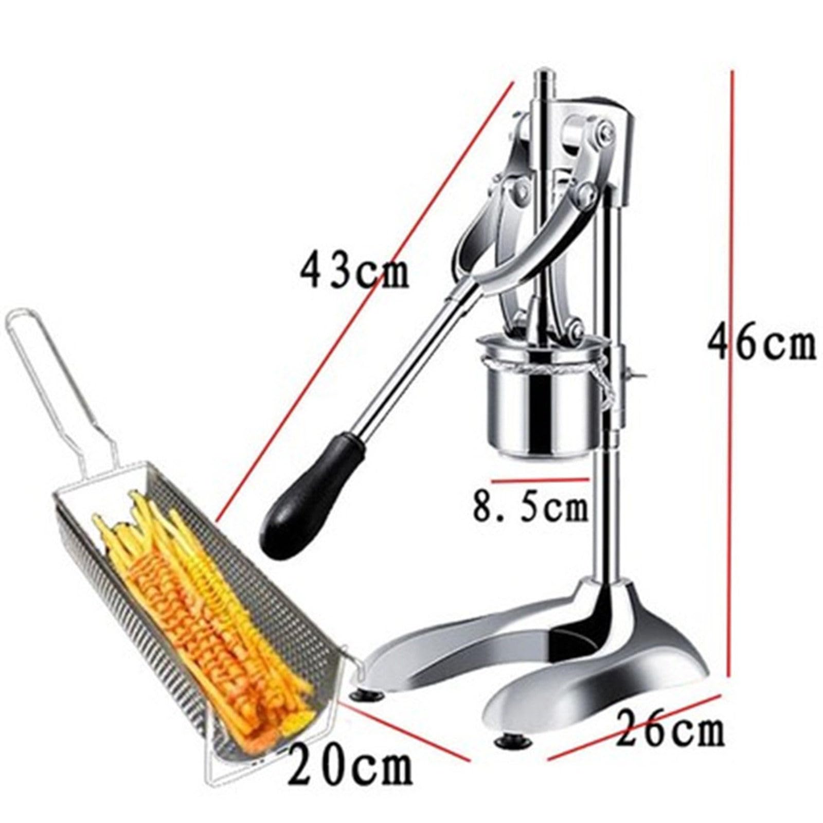 Manueller langer Pommes-frites-Maschinen-Teig-Kartoffelchips-Extruder aus Aluminiumlegierung, Mais-Kartoffel-Teig-Extruder
