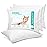 Nestl 4 Pack Toddler Pillow for Sleeping 13 x 18, Small Kids Pillow for Travel, Car, School, Nap, & Toddler Bed, Machine Washable Soft Cotton Toddler Pillow 2 Year Old and Up - White