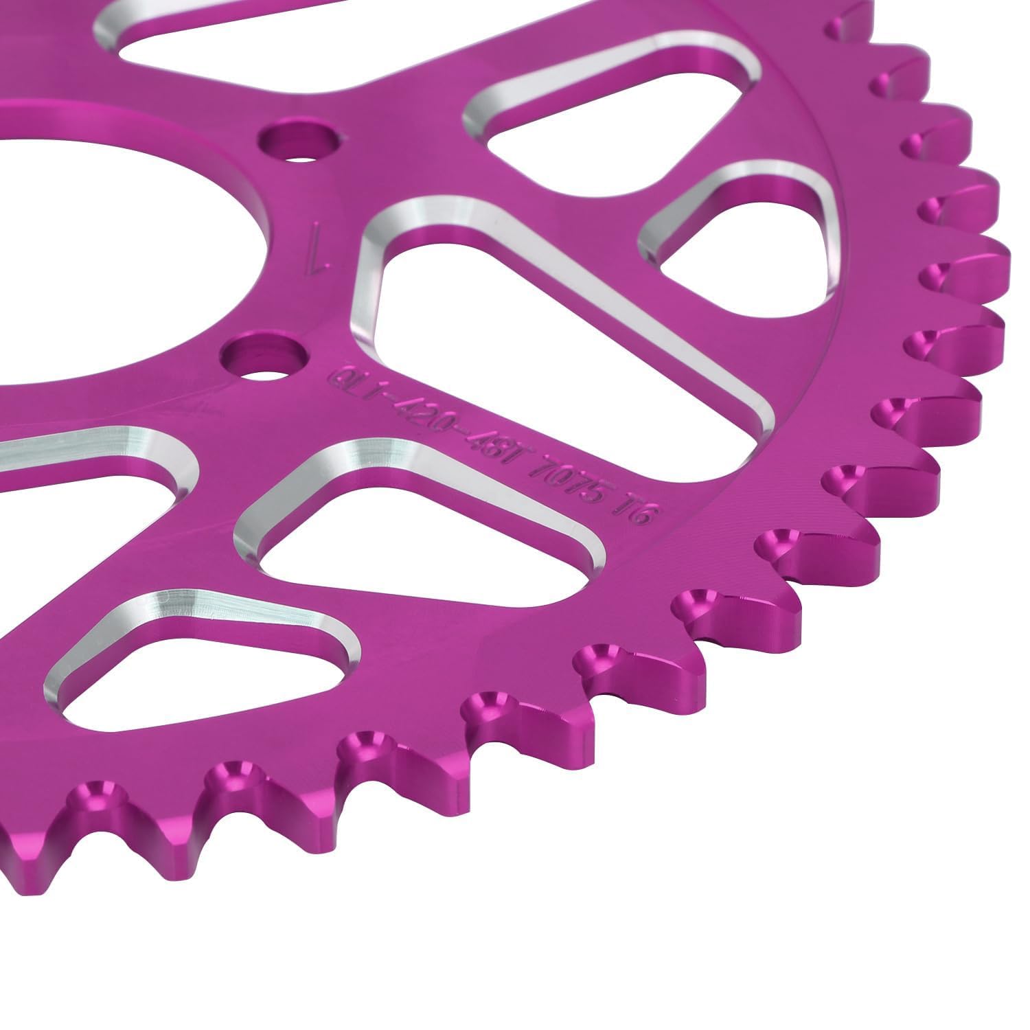 Pignone 48t per Surron, Pignone per Moto 48 Denti Pignone Posteriore Viola | per Sur-Ron Sur Ron Light Bee S/X X160/X260