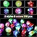 Vinsot 108 Pcs Mardi Gras Light up Rings Party Favors LED Flashing Jelly Rings Bumpy Glow in The Dark Rubber Light Neon Rave Gift for Carnival Birthday, Goodie Bags Stuffers, Prizes