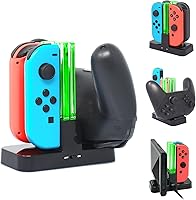 Vista 1 de Estación de carga compatible con controlador Pro para Joy Cons, reemplazo del cargador de controlador FYOUNG para SwitchSwitch LiteOLED con un
