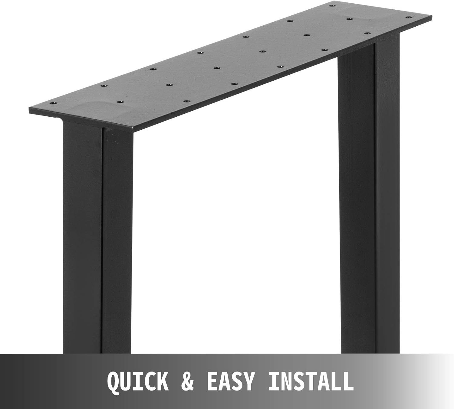 Suреr Brаndѕ Happybuy Metal Table Legs Set of 2, Dining Table Legs 28 Height, Desk Legs Trapezoid Shape, Bench Legs Feet Industrial DIY Coffee Table Legs 661lbs Load Capacity Steel Table Legs for Kitchen, Office