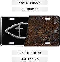 Vista 6 de Placa de matrícula de lujo Placa universal inspiradora para automóvil, placa de automóvil a prueba de óxido, resistente a la intemperie, duradera