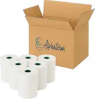 Bobina Térmica Branca 80x40 – Kit com 10 Rolos, Papel Térmico Direto, Impressão Nítida Sem Ribbon, Ideal para Cupons, PDV e Impressoras Térmicas