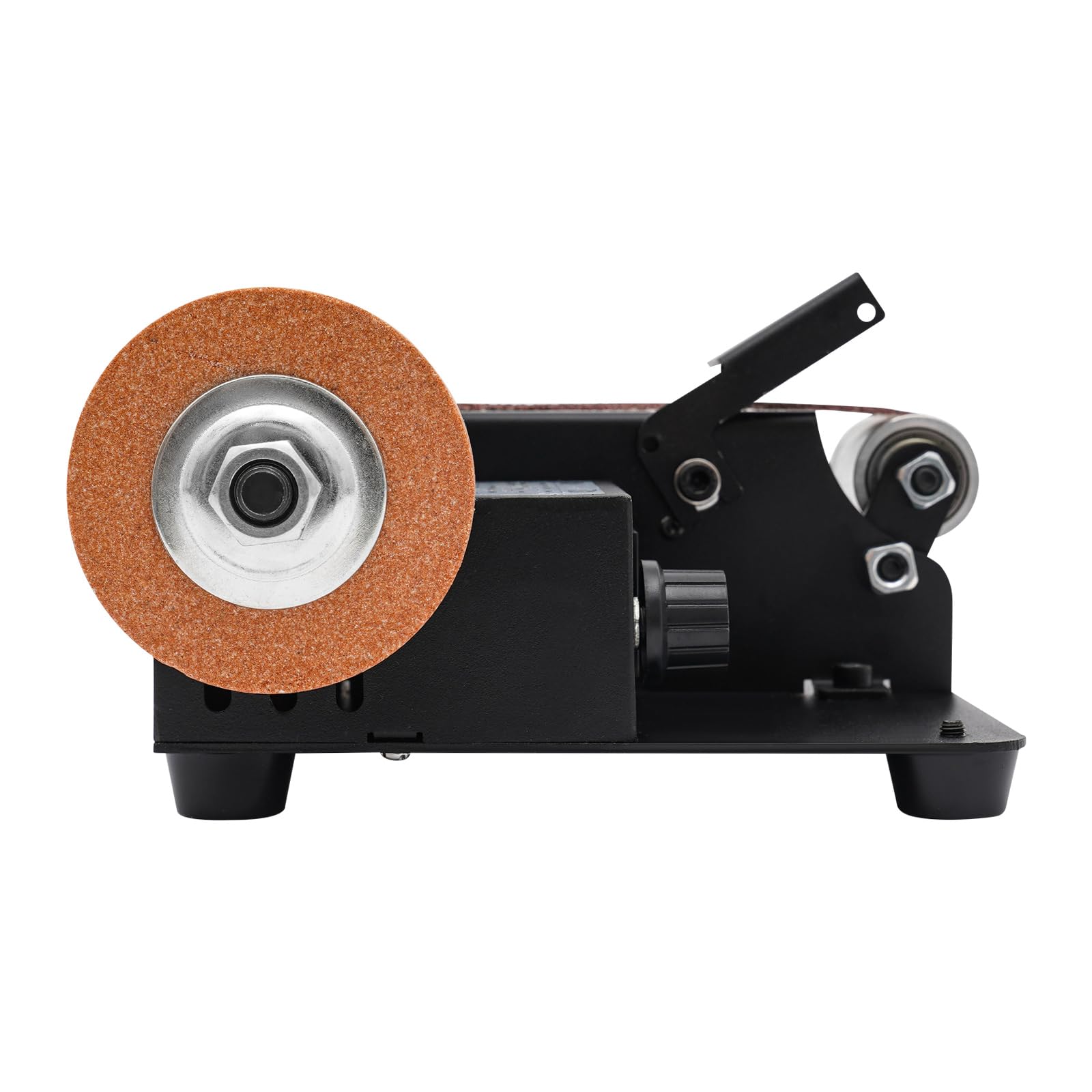 Mini levigatrice a nastro, 350 W, levigatrice a nastro, levigatrice a nastro elettrico, velocità del motore 0-10000 giri/min, per affilatura dei coltelli, apertura dei bordi