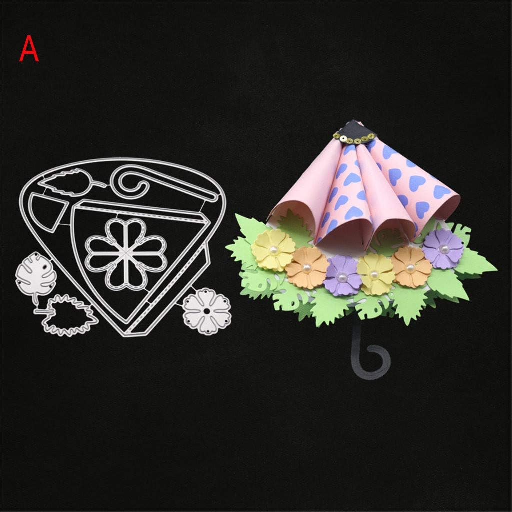Newest Arrivals! Metal Cutting Dies Colorfully Embossing Stencil Stamp Template for DIY Scrapbooking Album Paper Card Craft Decoration by Celucke (H)