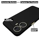 Pikkme Realme C55 / Narzo N55 Back Cover Soft Matte Liquid Silicone TPU | Camera Protection | Shockproof Slim Back Case for Realme C55 / Narzo N55 (Black) gallery image