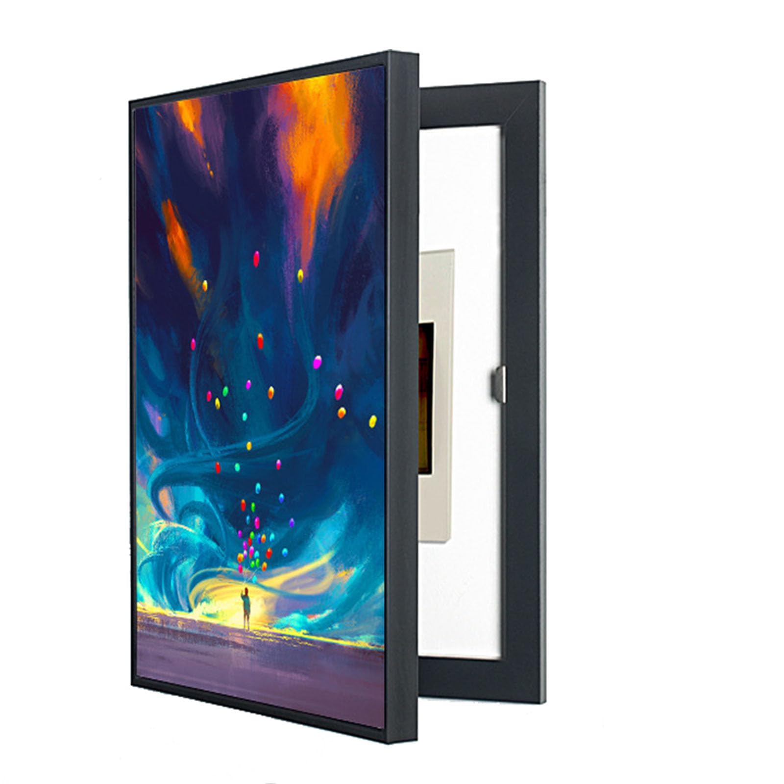 Cuadro Eléctrico Decorativo Moderno - Tapa del Medidor Interior de Caja De Distribucion, 40 * 50cm, 04