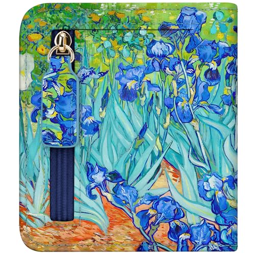 Gostwo Wallet Women, Small RFID Blocking Wallet, Credit Card Holder Wallet, Slim Compact Bifold Luxury Leather Pocket Passport Wallet Ladies Girls Mini Purse Travel with ID Window, Lrises