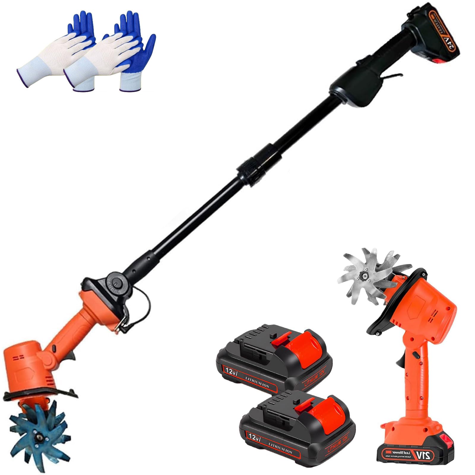 Mini motoculteur sans fil 21V pour retourner la terre sans mal de dos