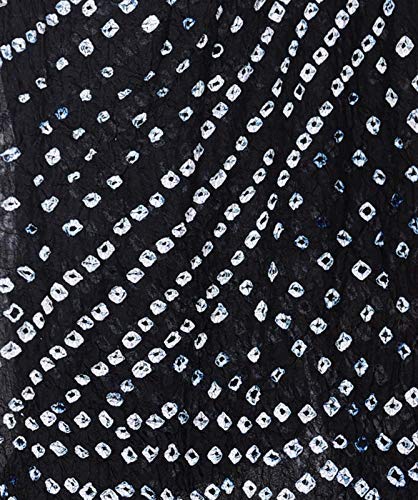 Image of Women's Jaipuri Art Silk Bandhej Rajasthani Bandhani Dupatta with Gota Patti Lace