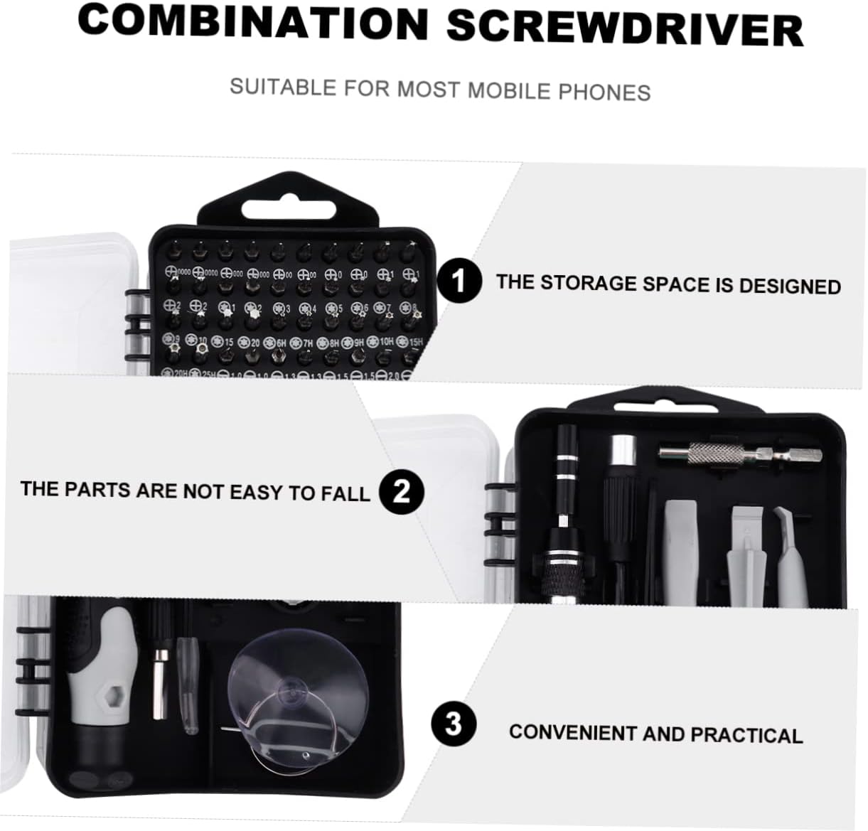Precision Screwdriver Kit for Electronics Watches and Phones Multifunctional Repair Tool Set Lightweight Design for Easy Use and Portability