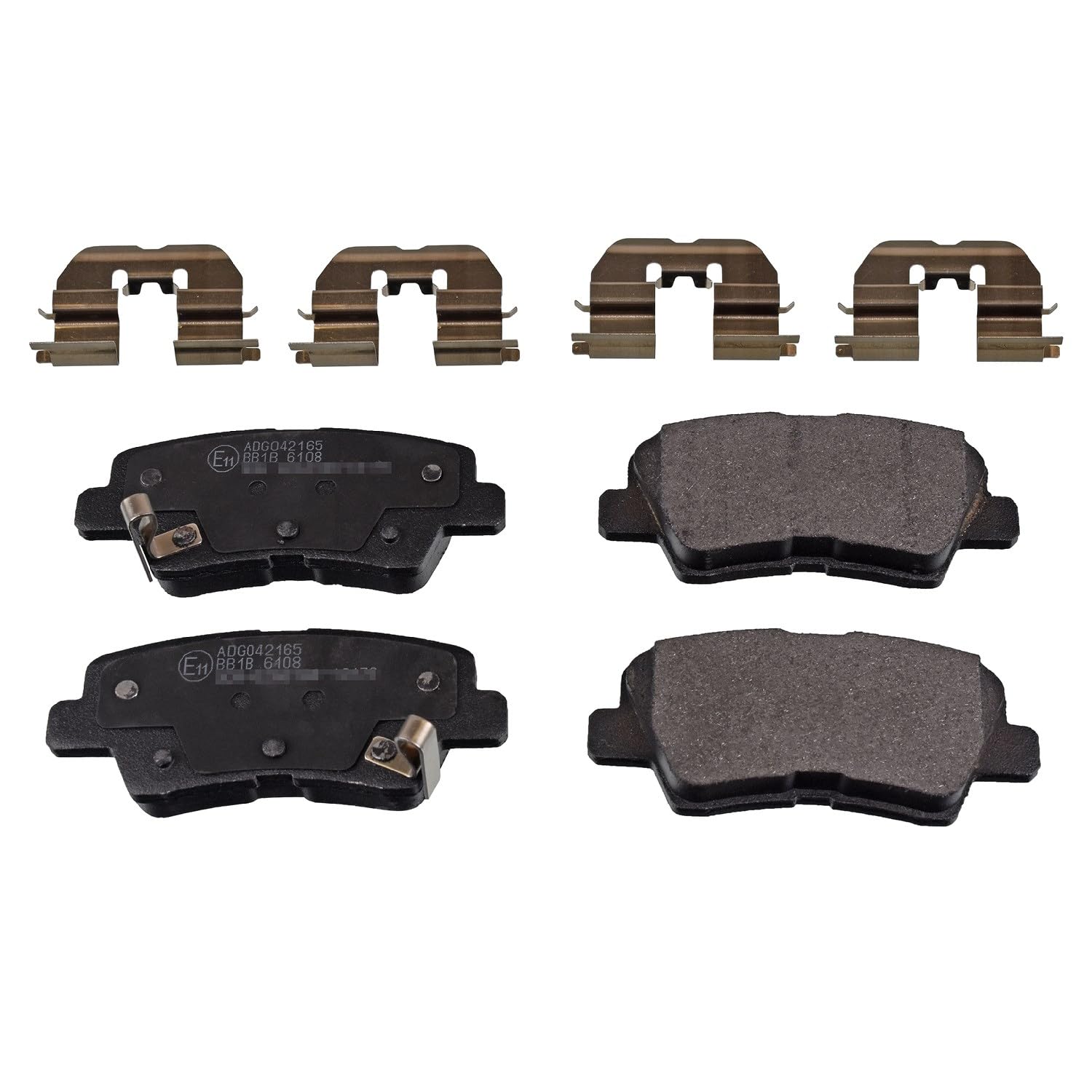 Brake Pads Set fits HYUNDAI KONA Rear 2018 on Blue Print 58302A6A33 58302C8A30