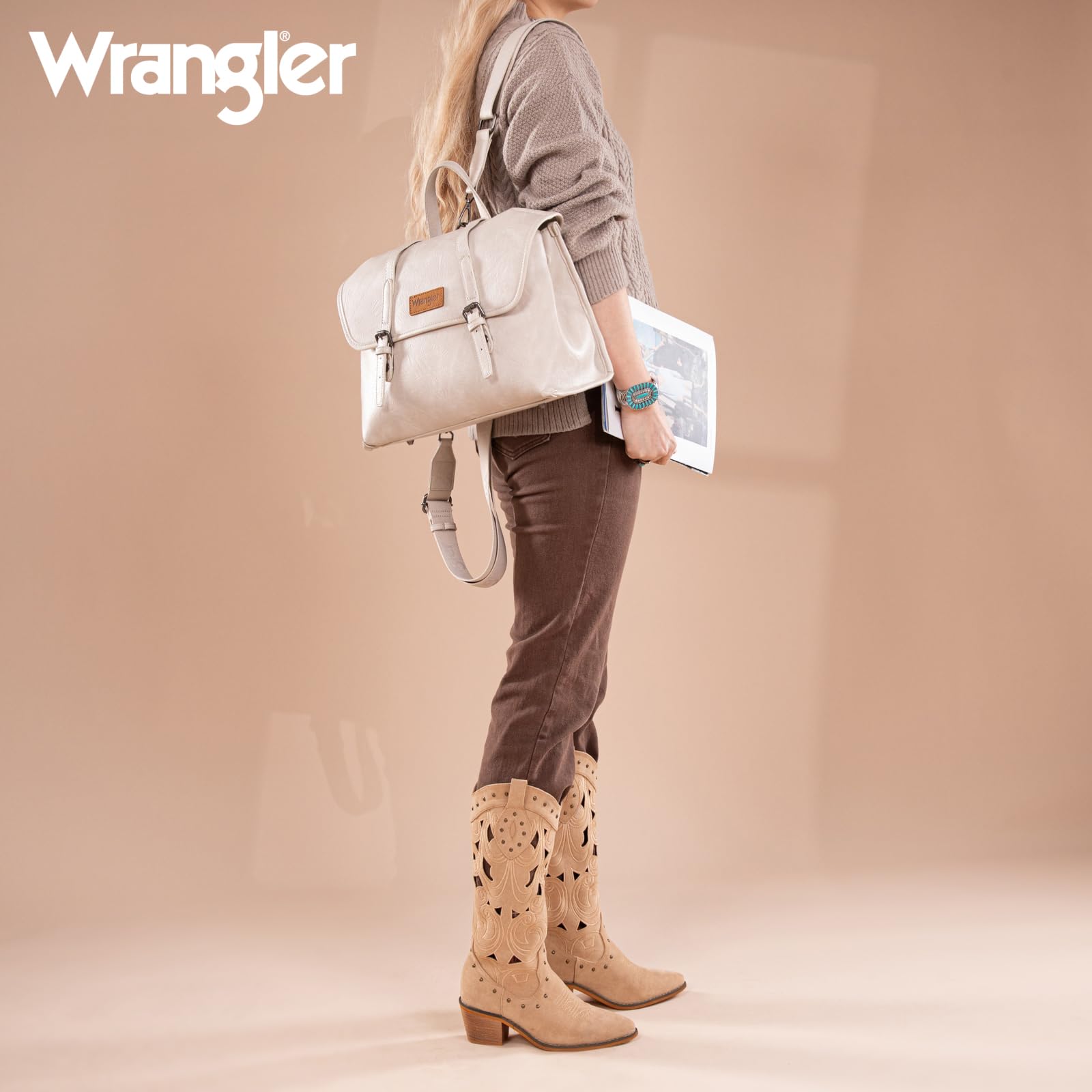 Montana West Wrangler, zaino convertibile da donna, borsa messenger, borsa da lavoro per lavoro, viaggi, ufficio
