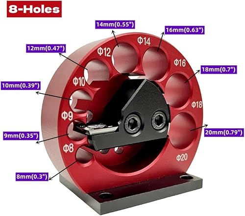 Miniatura 2 de Kit de plantilla para hacer clavijas, métrico 0.315 in a 0.787 in ajustable, con hoja de carburo, taladro eléctrico, varilla redonda herramienta