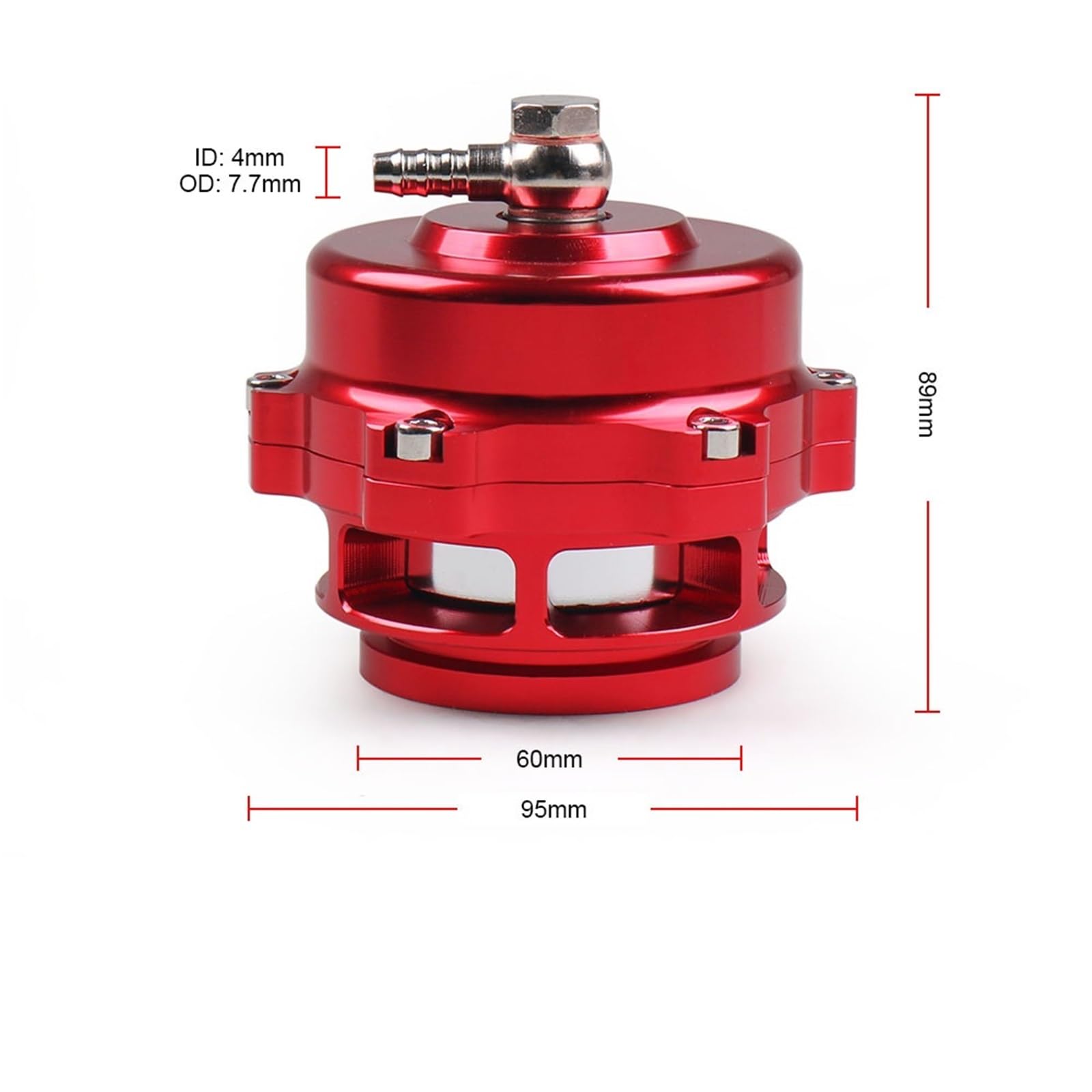 Blow Off Valve 44MM zewnętrzny zawór upustowy zewnętrznej turbosprężarki z kołnierzem V-Band i 50MM zawór upustowy BOV Combo Turbo Zawór Elektromagnetyczny Doładowania Turbo(A)