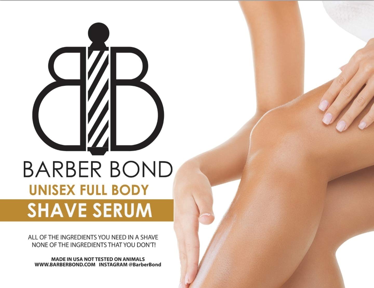 Barber Bond® Premium pełne serum do golenia ciała (236,8 g) przezroczysty żel do golenia dla mężczyzn i kobiet