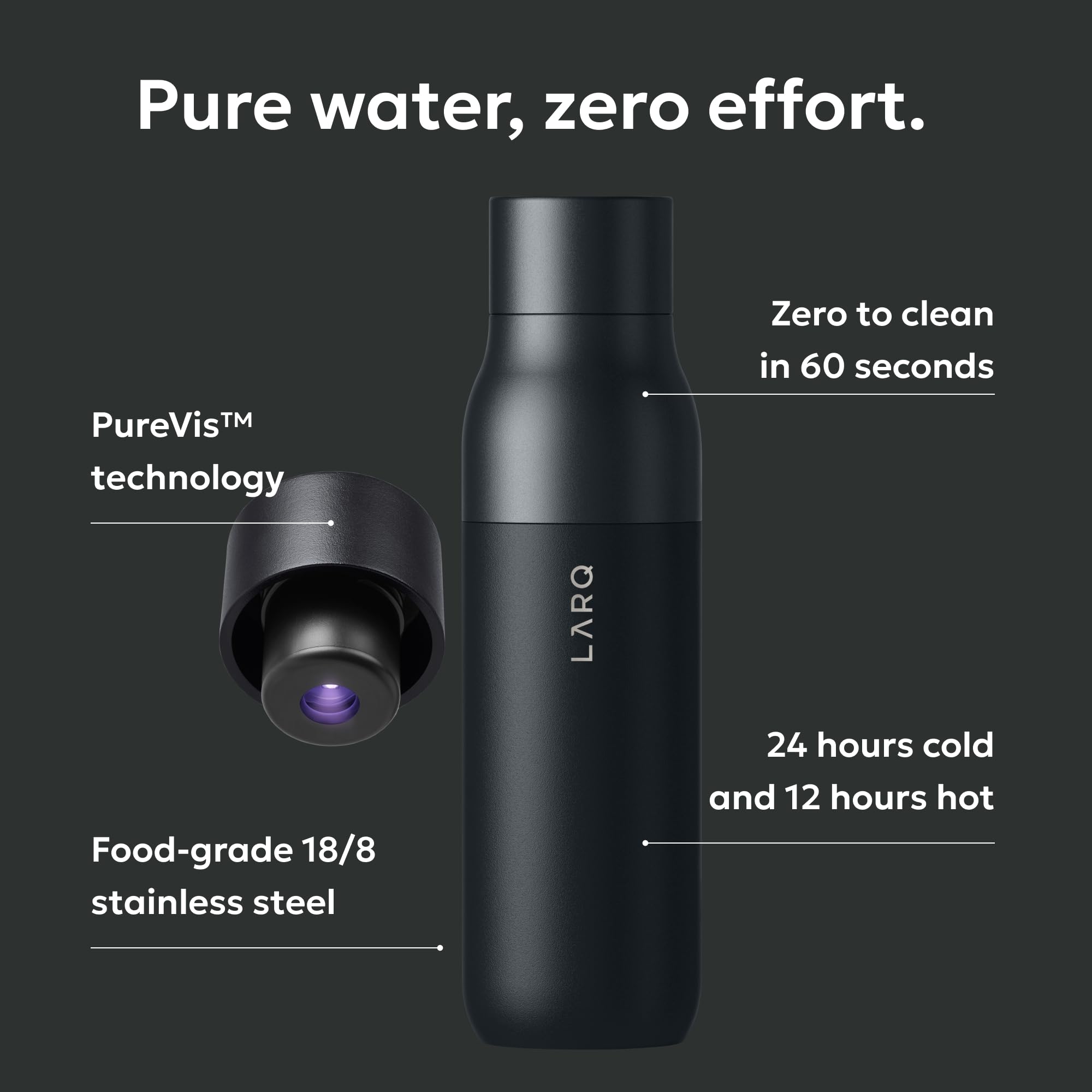 Amazon | LARQ ラーク Bottle PureVis ボトル ピュアビス