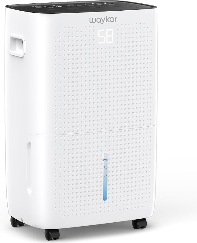 150 Pint 7000 Sq.Ft Dehumidifier for Basement with Drain Hose & Tank | 90° Auto Swing, 30%–80% Humidity Control for home, Continuous drainage support, Whole-House Dehumidification, Auto-defrost