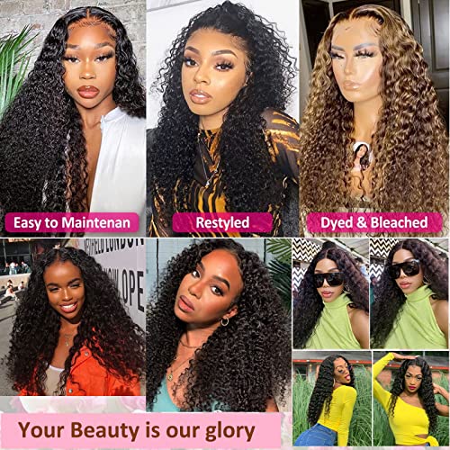 Huarisi 1 Bundle Brazilian Hair Curly Weaves, 26 Inch Kinky Curly Hair Bundles, Grade 8a Unprocessed Virgin Hair Extensions - Image 2