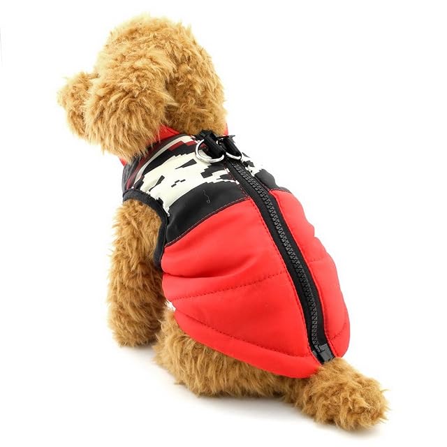 Foto 6 de 7 de Pegasus SELMAI Abrigo para Perro pequeño con Agujero en el arnés, Chaqueta de Invierno Acolchada Impermeable
