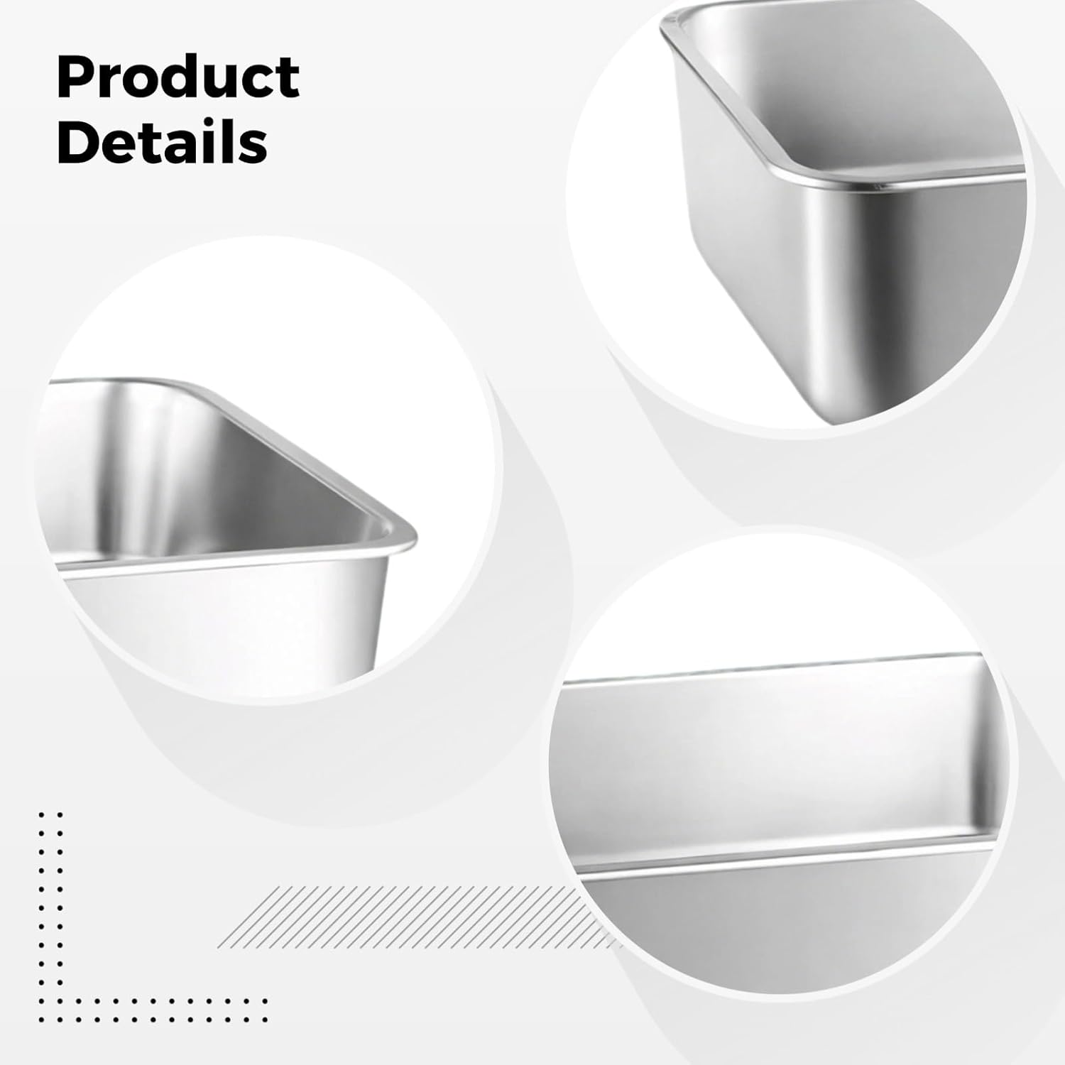 Stainless Steel Lasagna Baking Pan With Lid, 7.4 Qt Rectangular Casserole Dish, 14 X 10.4 X 3.9 In, Food Safe Tray For Kitchen And Restaurant Use