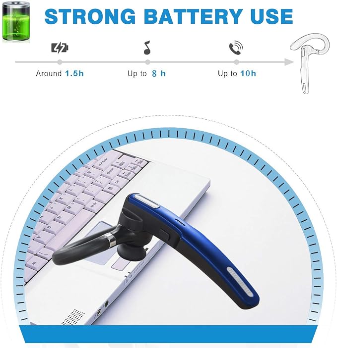Auricular Bluetooth inalámbrico manos libres con micrófono miniatura 4