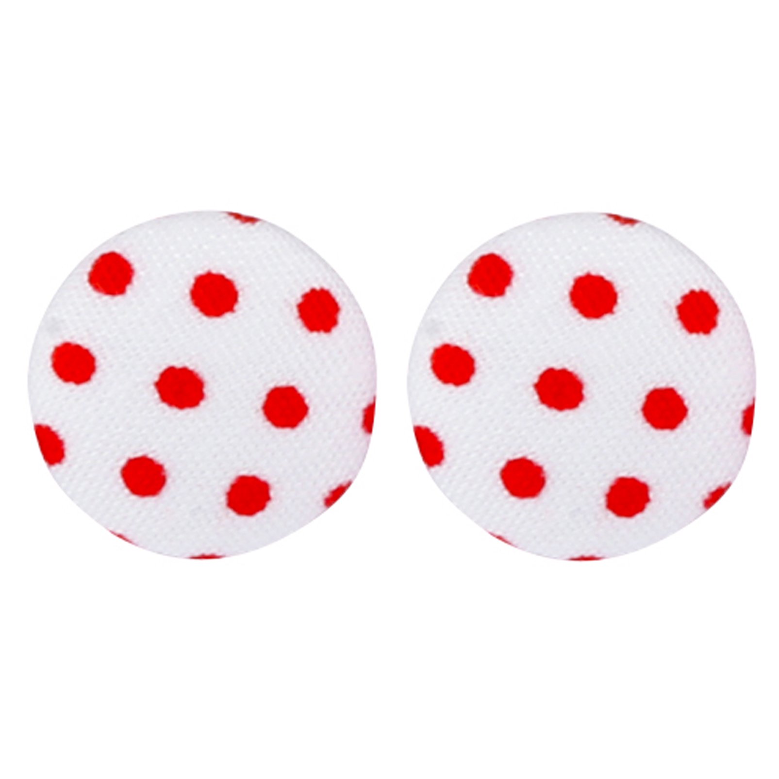 The Funky BarcodeDOTTY DAYS WHITE WITH RED STUD EARRINGS Gift Box Available