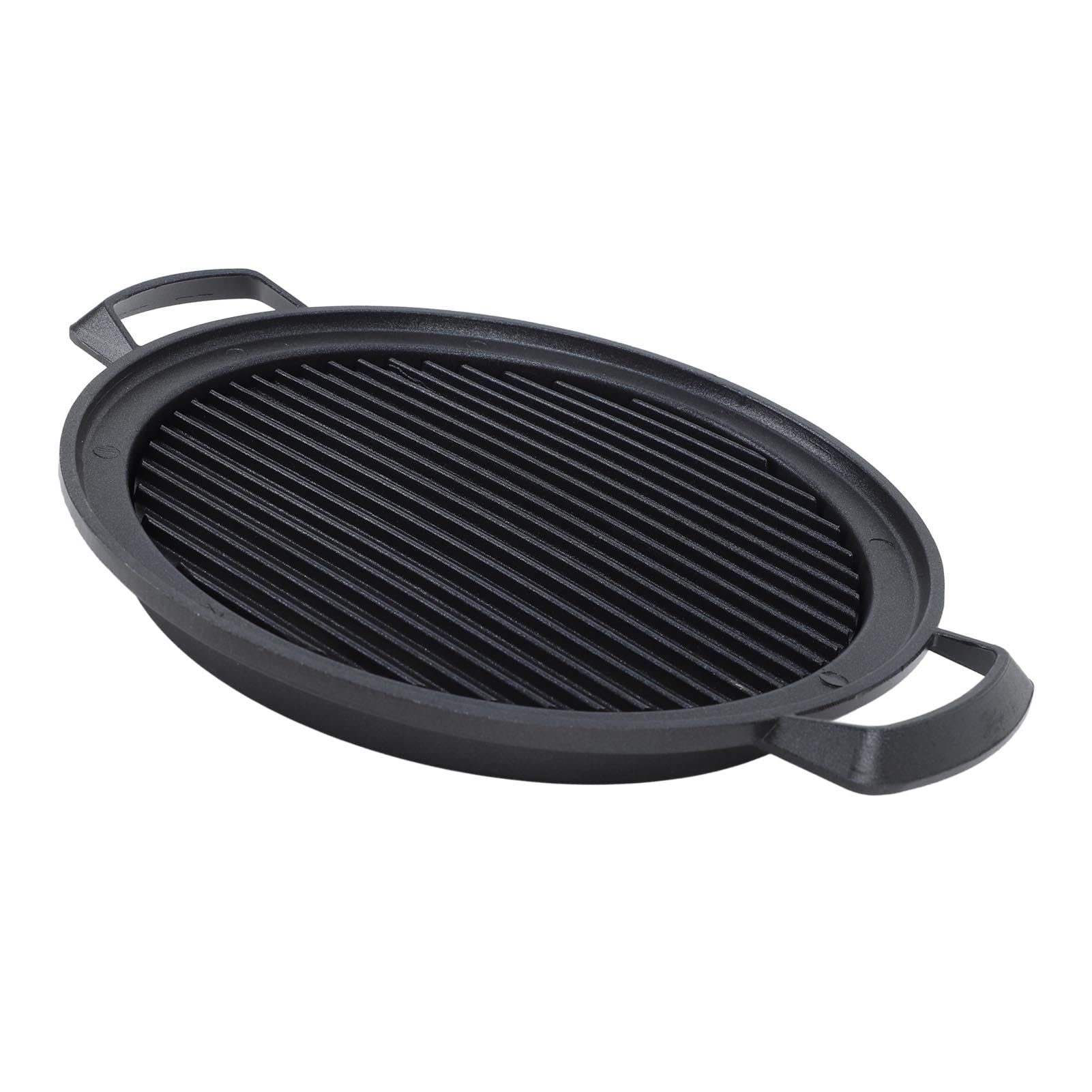 Mini griglia Hibachi giapponese portatile, riscaldamento uniforme in lega di alluminio, multifunzione, a carbone, barbecue da tavolo per campeggio, picnic, cucina all'aperto (cerchio piccolo)