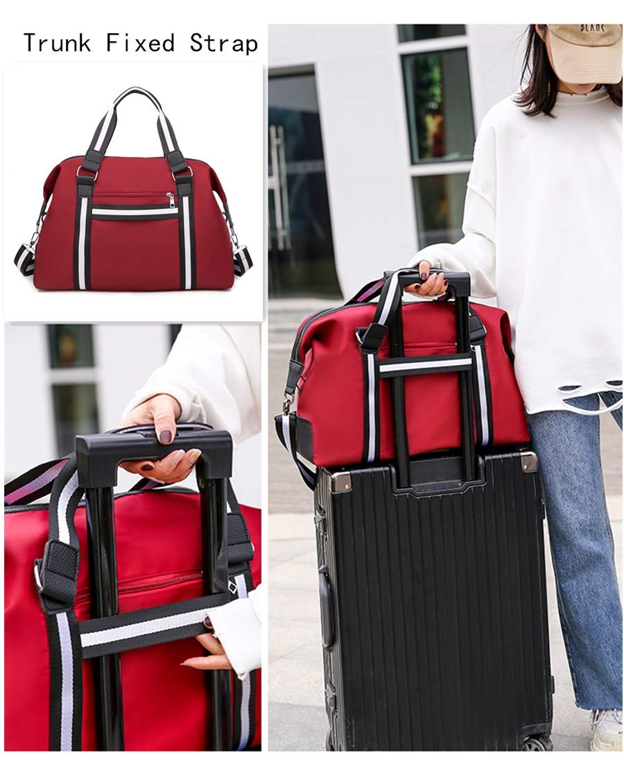 Borsa Tracolla da Donna, Borsa Spalla Portafoglio Impermeabile Nylon Borsa a Mano Zaino Tote Multifunzione Scuola Tasca Messenger Crossbody Bag
