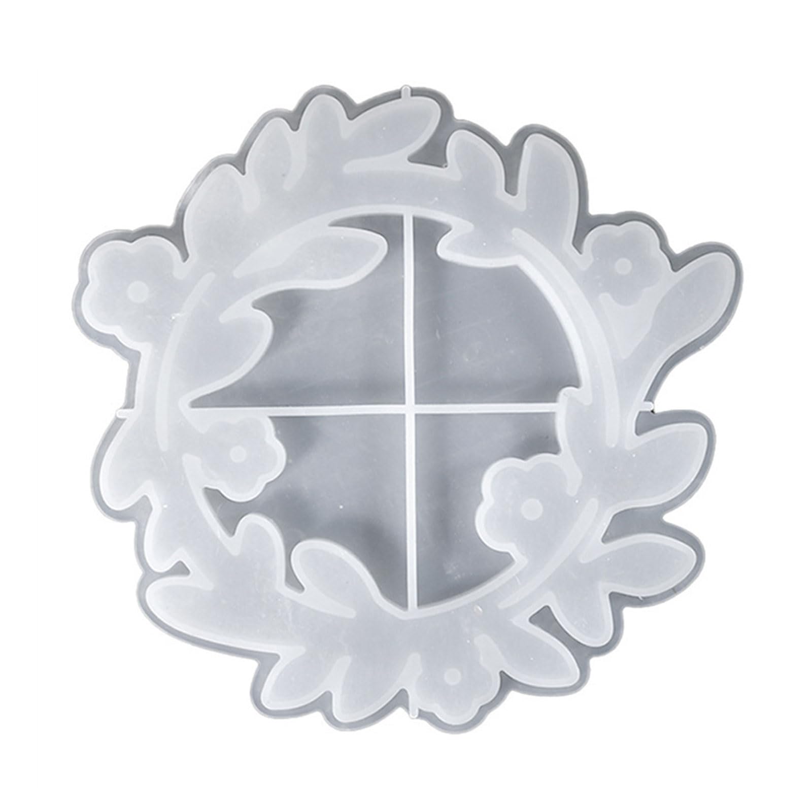Buxuaaaa Creative Blossomy Wreath Elastomer Cast for Rosin Painting Garnishes Artisanal Craft Undertakings Flexible Rosin Art Molds