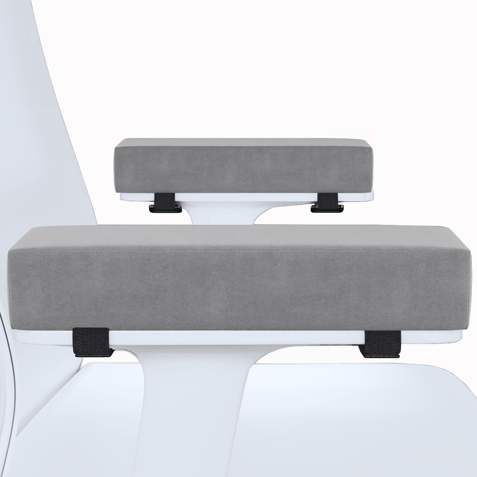 Extra Thick Office Chair Arm Pads, Ergonomic Armrest Pads for Office Chair, High-Density Foam Elbow Pillow Pressure Relief 2-Piece Set Grey