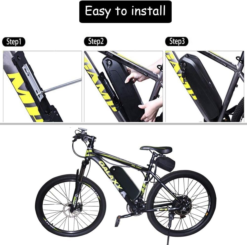 Batería de Bicicleta eléctrica 52V 20Ah 25Ah, batería de Litio de 52V 20Ah 25Ah, batería en Forma de Tetera, con Cargador para Motor 200W 500W 800W 1000W