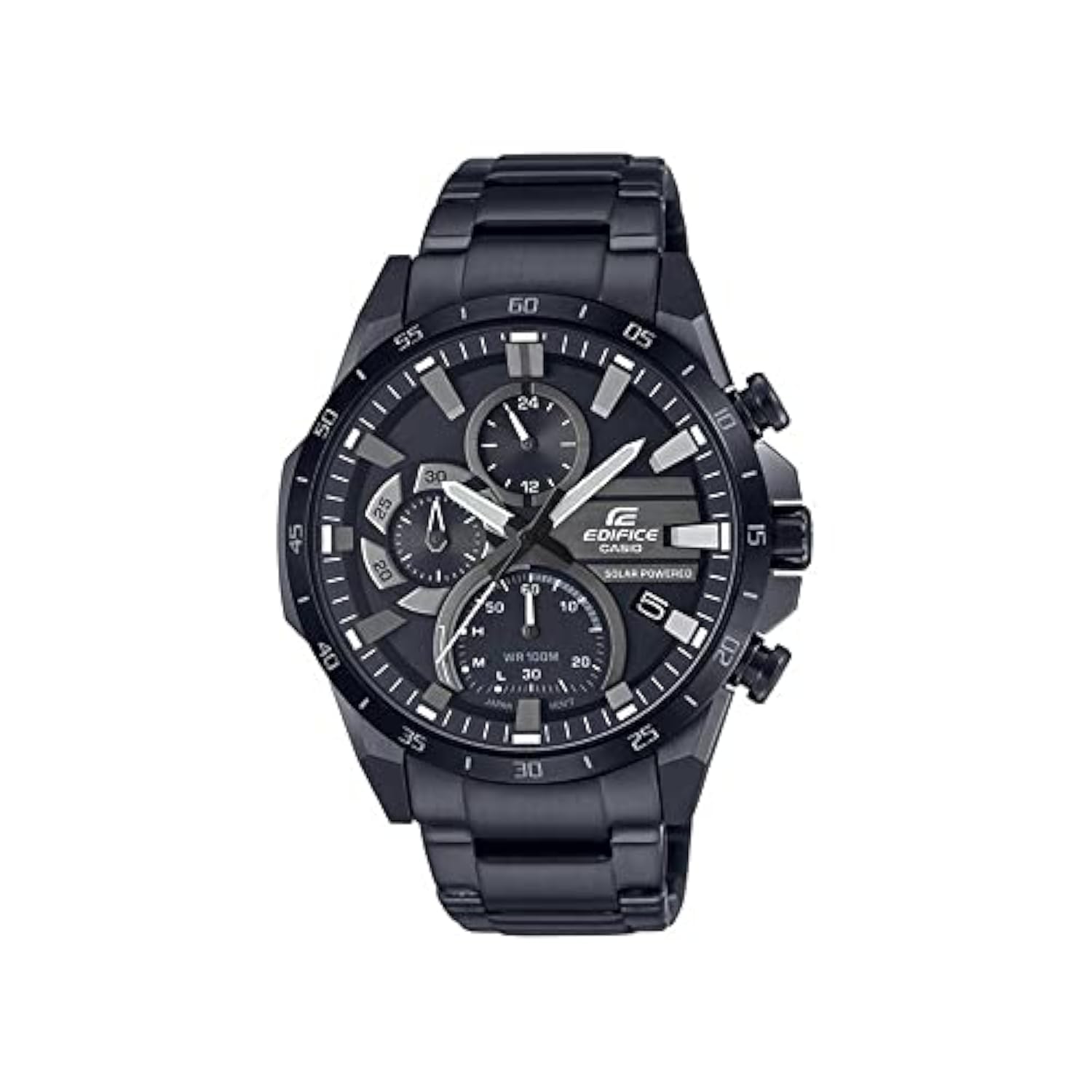 Casio Edifice EQS-940DC-1AVUDF Black Analog Dial Black Stainless Steel Band Mens Watch Solar Powered Chronograph ED548 (B0B6WRJ5R7) Amazon Price History, Amazon Price Tracker