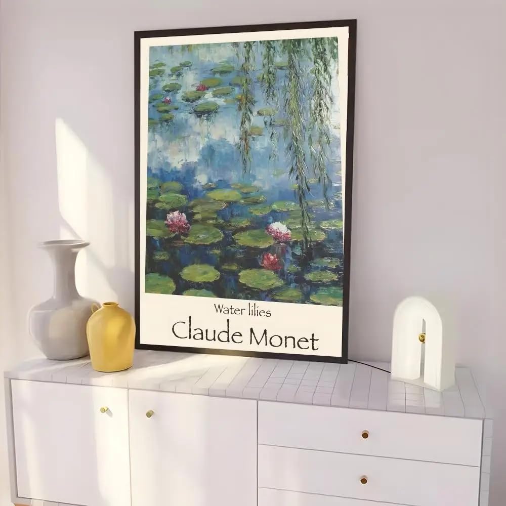 Dittelle Frameless Vintage Monet Poster Poster Canvas Wall Art Prints For Living Room, Bedroom, Home Decor Canvas Painting(30X40cm/Frameless)