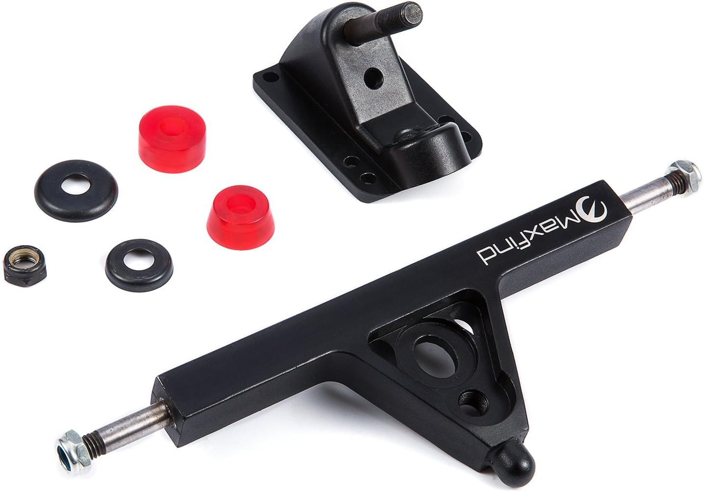 Maxfind Truck Company Skateboard Truck Stage II Bar Skate Truck Flat Black, Set of 2